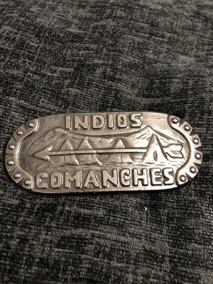 Indios Comanches Stil Metall Gürtelschnalle Sammlerstück