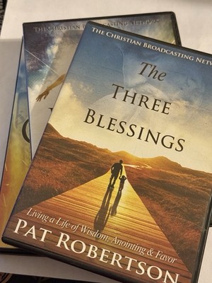 4 CBN DVDs Pat Robertson The 3 Blessings-Be Healed!-+2 more titles