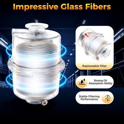For Vacuum Pump Fume Separator Exhaust Filter Interface New Oil Mist Filter KF25