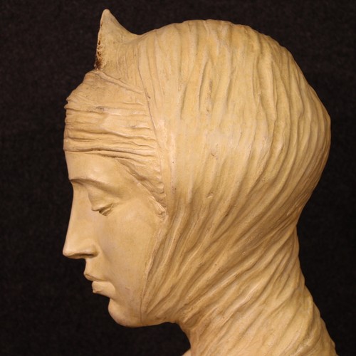 Sculpture Terracotta Beatrice Art Large Statue Opera Antique Xx Century - Picture 7 of 12