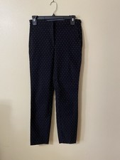 Women's Black Polka Dot Skinny Slim Tapered Pants Regular Size