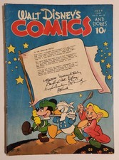 Walt Disney's Comics and Stories #58 (Vol 5 #10)(1945, Dell) GD Carl Barks