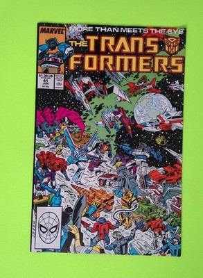 Transformers #41 Vol. 1 1988 Marvel Comics 1st App High Grade Comic Book X4-10