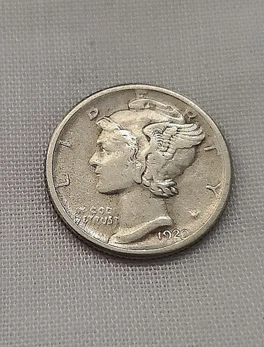 Higher-Grade Extremely Fine 1920-S MERCURY DIME***NICE EYE-APPEAL***