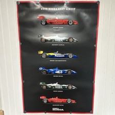 Original 2000 Honda Cart Lineup Poster ?Powered By Honda? 24? X 36?