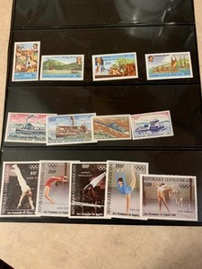 Central African Republic Postage Lot All Different 13 Stamps MNH SKU# 34995