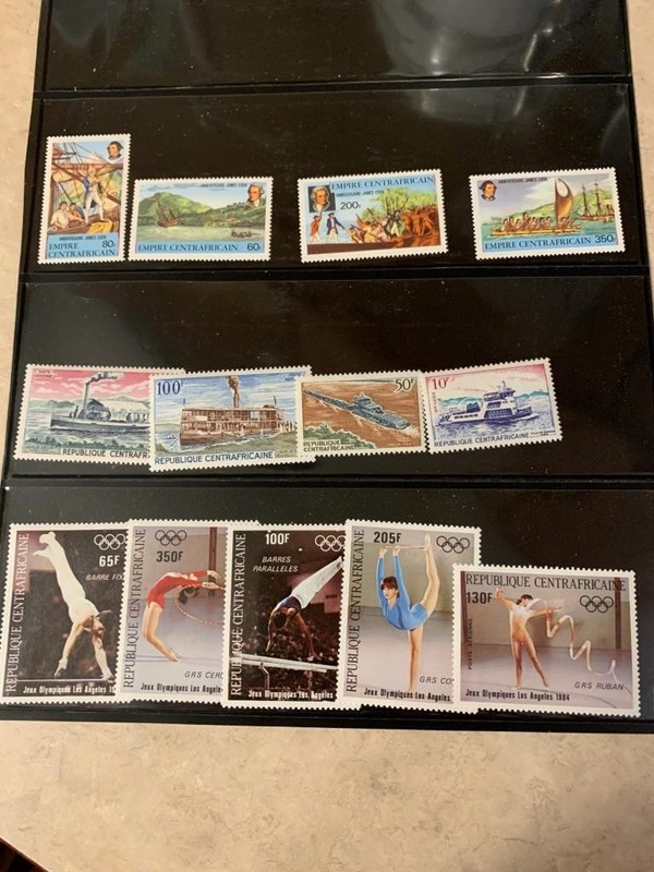 Central African Republic Postage Lot All Different 13 Stamps MNH SKU# 34995