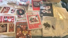Vintage Lot Of Needle Point Kits, Patterns, P...