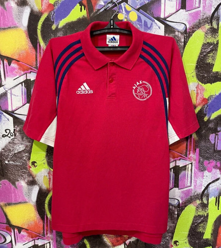 Vintage Ajax Amsterdam Shirt 2000 Football Soccer Jersey Polo Adidas Men's M/L