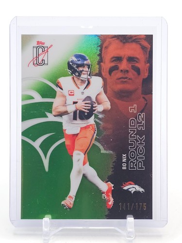 BO NIX 2025 TOPPS SIGNATURE CLASS FOOTBALL LIME GREEN /175 #18 BRONCOS Q7433