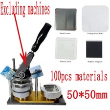 100/300/500pcs Materials for Square Fridge Magnet Making Machine 50 50mm