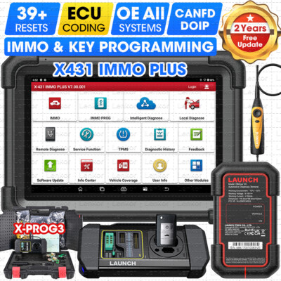 LAUNCH X431 IMMO PLUS PAD VII Key Programming Car Diagnostic Tool ECU Clone