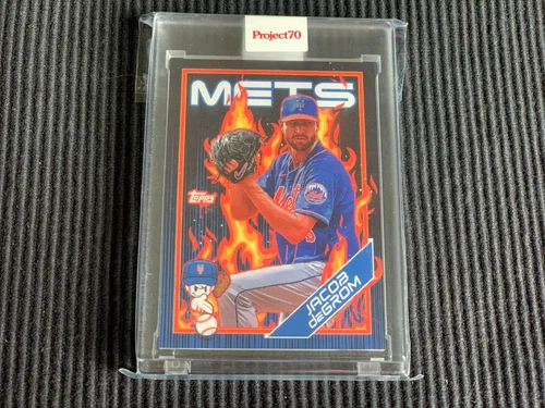 2022 TOPPS PROJECT 70 #20 JACOB DEGROM / SKET ONE  *ENCASED ART*  METS