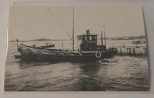 Steamship Steamer SARAH real photo postcard RPPC