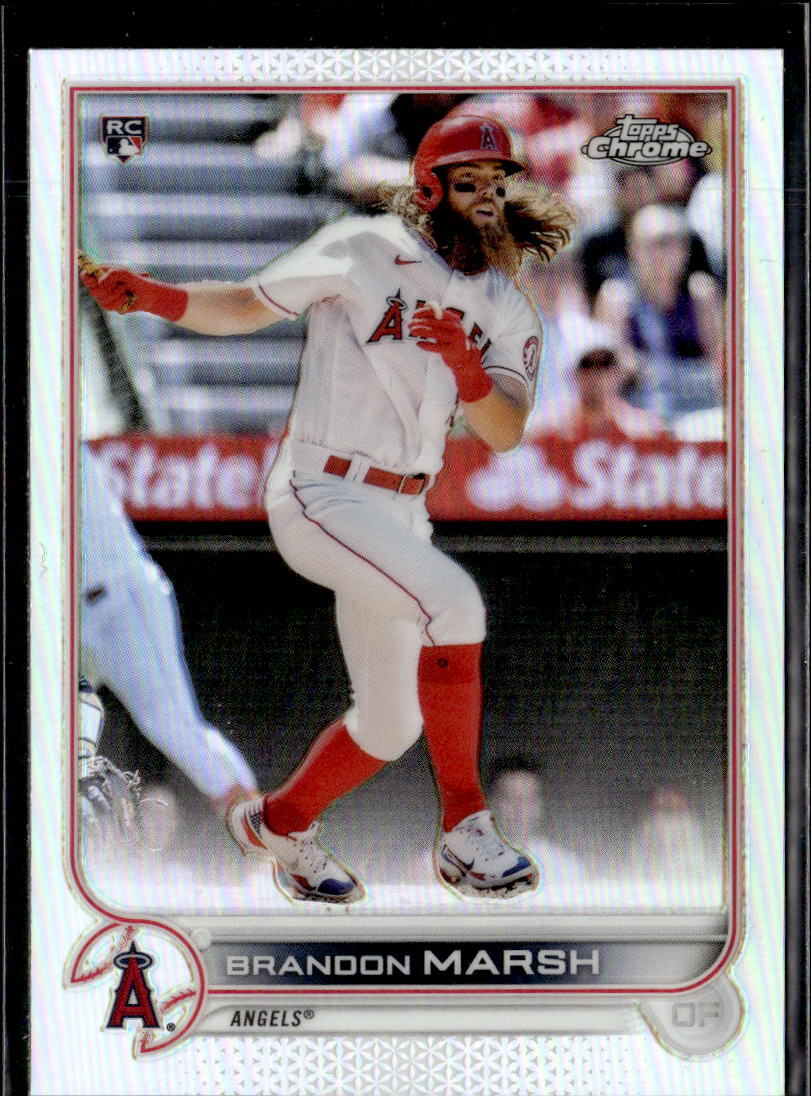 2022 Topps Chrome Refractor  Brandon Marsh Los Angeles Angels RC #133