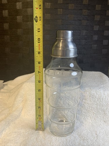 Federal Cut Glass Radiobar Cocktail Shaker 1930s - Picture 5 of 13