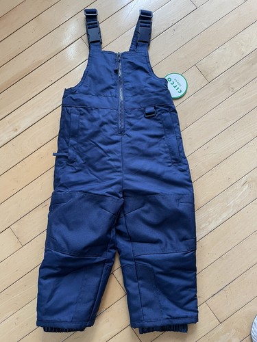 Kids Snow Pants Ski Bib Snowsuit Overalls CIRCO 12 MTHS Navy Blue Sledding NWT - Picture 2 of 10