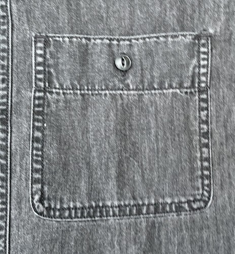 Madewell Denim Short-Sleeve Button-Up Shirt Women’s Black Sz. XS (Quality) - Picture 3 of 9