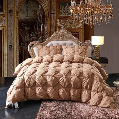 Quilted 100% High Rank Goose Down Duvet 3D Luxury Comforter Winter Thick Blanket - Picture 3 of 22