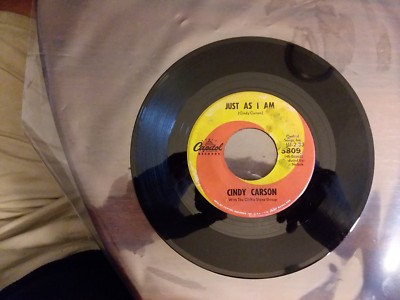 1967 VG-RARE CINDY CARSON You've Got The Wrong Bottle / Just As I Am 5809 45