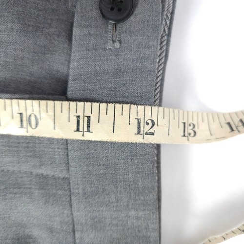 Hiltl Mens 34x30 Gray Grey Marlane Biella Vaticana Super 120s Wool Dress Pants - Picture 6 of 7