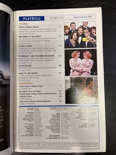 FOUND Oct 2014 Off-Broadway MUSICAL Playbill! NICK BLAEMIRE Christina Anthony+! - Picture 2 of 7