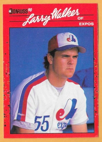 LARRY WALKER MONTREAL EXPOS #578 no dot inc - DONRUSS NM-MT 1990 - Picture 1 of 2