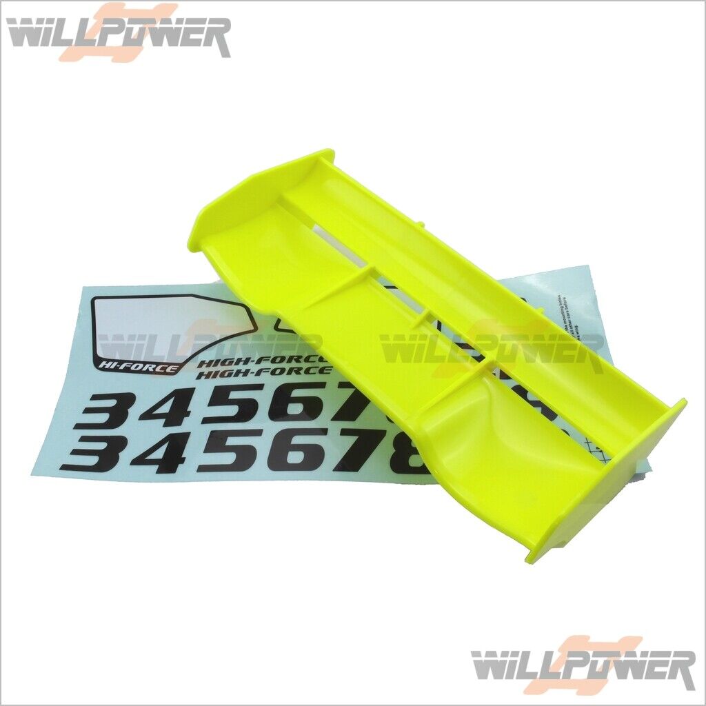 NEXX 8 Parts 1/8 Rear Wing (Yellow) #380 (RC-WillPower) JAMMIN Hong Nor NEXX8