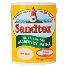 Sandtex Paint 5 Litre Ultra Smooth Masonry Exterior Paint Microseal Technology
