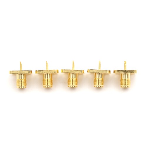 5x SMA Female Jack Chassis Flange Panel Mount 4 Hole RF Solder Connector Ada _ou - Zdjęcie 5 z 6