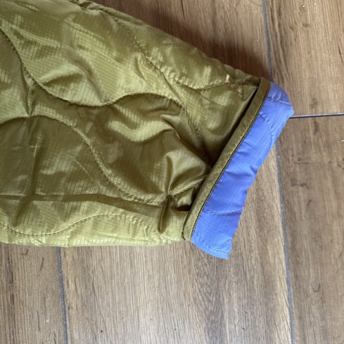 OBEY Reversible Puffer Jacket SLOW DOWN Quilted Blue Green - 第 6/17 張圖片