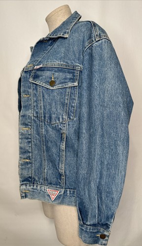 GUESS Vtg GEORGES MARCIANO Jean Jacket Men's SZ S USA - Picture 3 of 12
