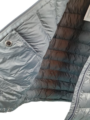 Adidas Outdoor 3 Stripe Mens Grey Puffer Hooded Full Zip Jacket 3XL - Picture 9 of 13