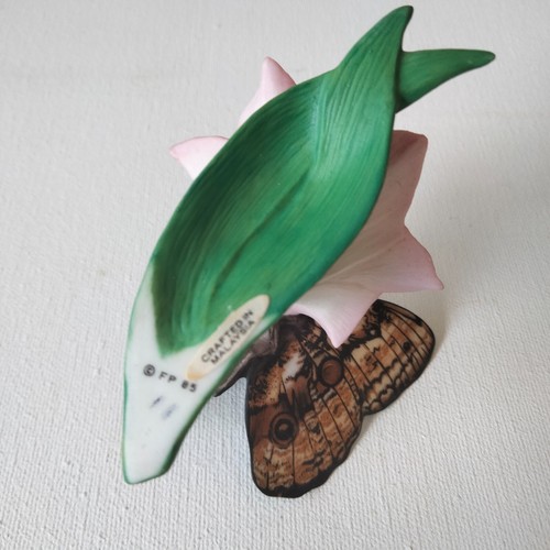 Franklin Mint Butterflies of the World Figurine Owl Butterfly No.6 1985 - Picture 7 of 7