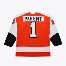 Philadelphia Flyers Bernie Parent Mitchell & Ness 1974/75 NHL Power Play Jersey