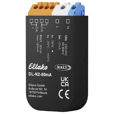Eltako 33000026 DL-N2-80MA Built-in DALI Power Supply 80MA 59x33x15MM