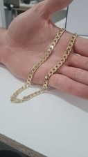 Mens 9ct Gold XP 6mm Classic Curb Chain 24inch Length Long Curb Chain Waterproof