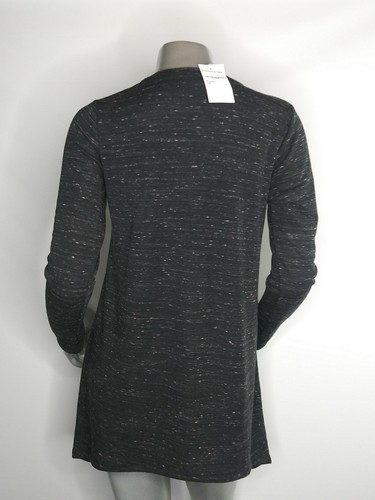 Go Couture Women's Black Marled Long Sleeve Shirt Size Small New - Picture 2 of 7