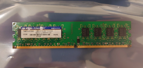 Super Talent 1GB DDR2-667 PC5300 Samsung 64MX8CL5 | Qty = 11 | USED - Picture 4 of 19