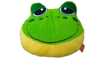 plush frog pillow