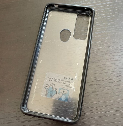 For TCL 30 XE 5G - Hard Premium TPU Rubber Case Cover Black Transparent Clear - Picture 4 of 4