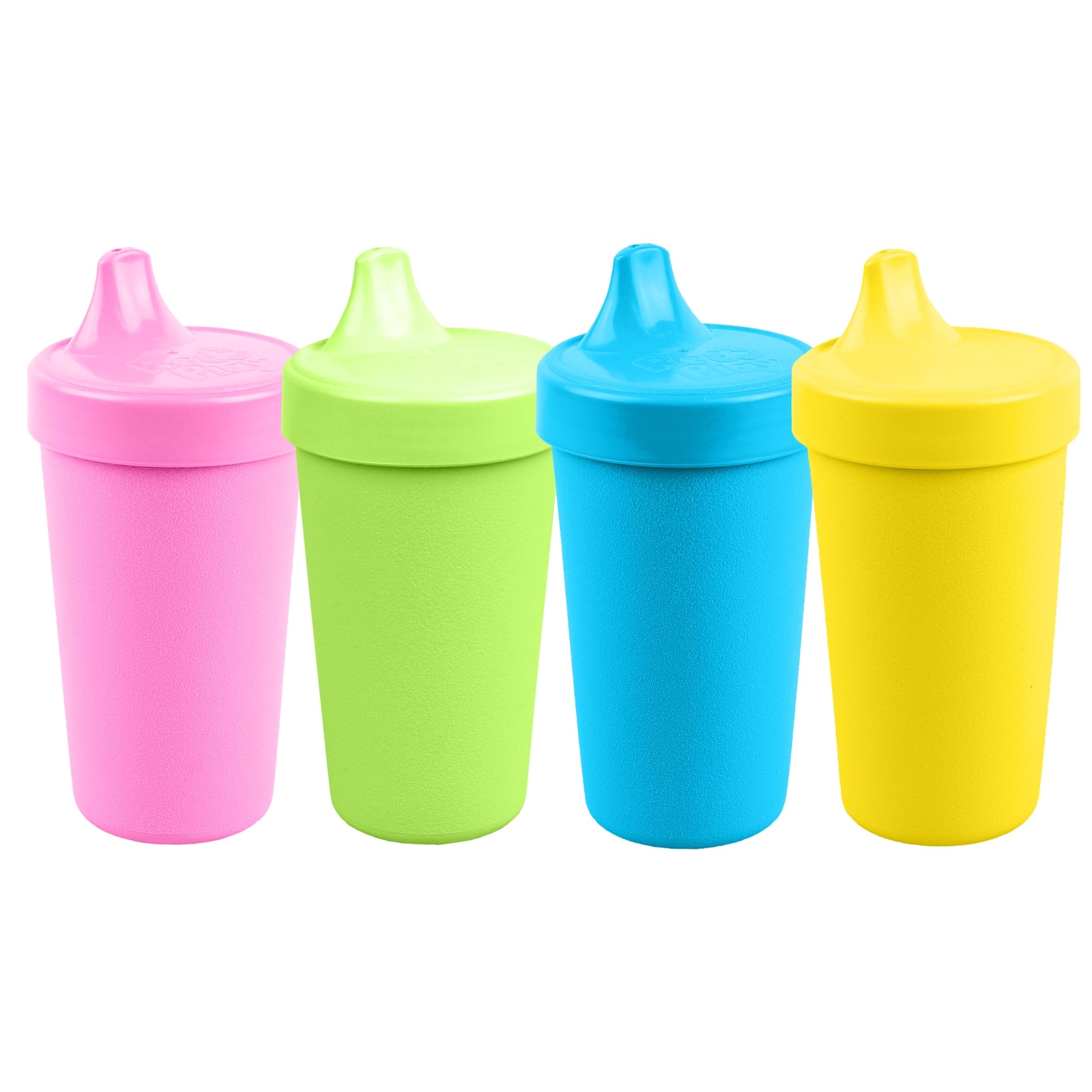 Made in USA 10 Oz. Sippy Cups for Toddlers, Pack of 4 - Reusable Spill Proof ...