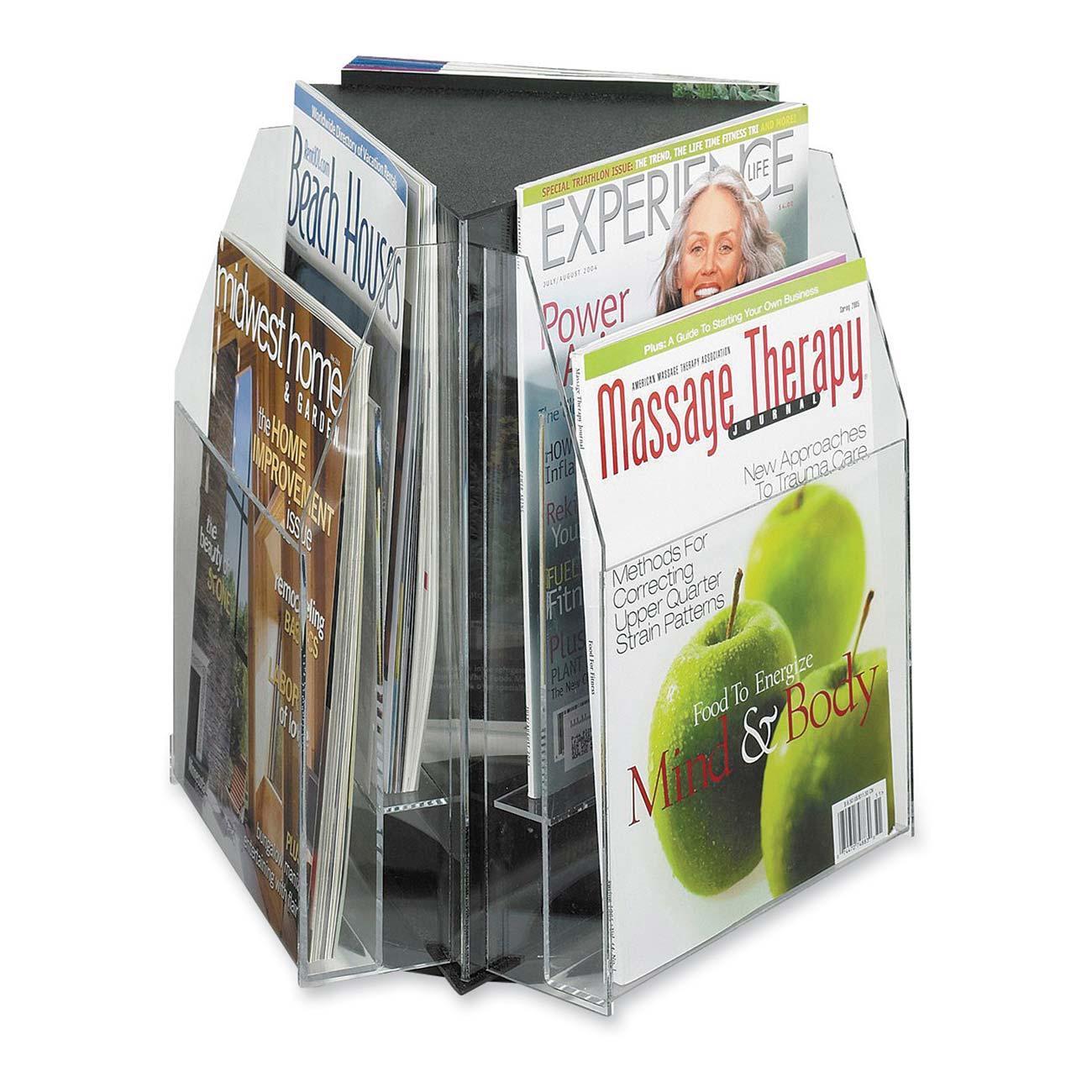 Safco Triangle Tabletop Display f 9 W Magazines 15 x15 x14 CL 5698CL Safco Triangle Tabletop Display f 9 W Magazines 15 x15 x14 CL 5698CL