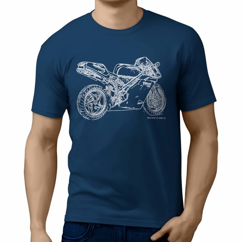 Camiseta JL Illustration para A Ducati 996R Ventilador de Motocicleta - Imagen 11 de 24