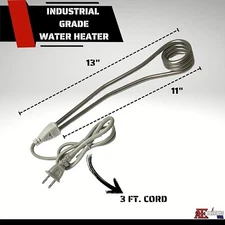 Electric Water Heater, Portable Heater, Stainless Steel Bucket 2Pc Pack