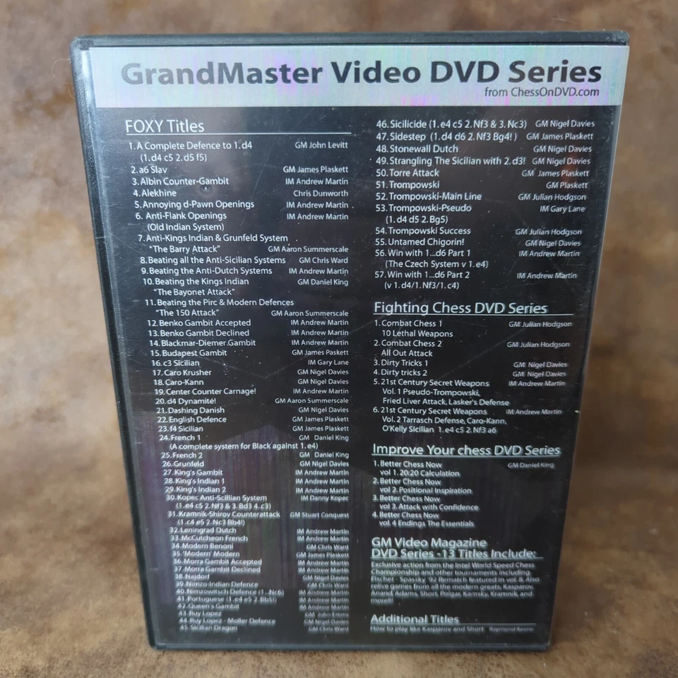 FOXY OPENINGS #5 Train Yourself Chess Course DVD Annoying d-Pawn Openings - Image 2 of 4