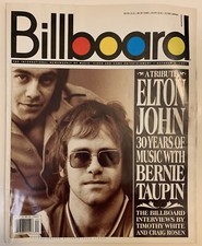 ELTON JOHN BERNIE TAUPIN 100 page TRIBUTE BILLBOARD magazine October 4, 1997
