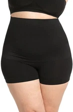 shapermint Womens High Waist Shaper Boyshorts 18437 Black M