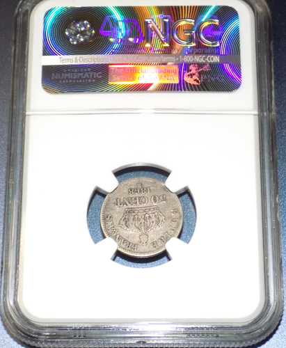 1868 BB France 50 Centimes Key Date NGC VG8 50C French Napoleon III KM814.2 COIN - Picture 3 of 4