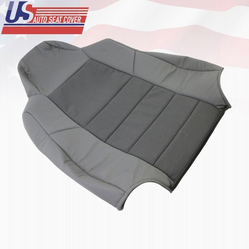 2003 2004 2005 Ford F250 F350 Driver Top & Bottom Cloth Seat Cover Med Flint Gry - Picture 3 of 7